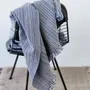 Throw blankets - Handwoven Blanket | Two is One Royal Blue | Handmade Throw | Kente - SOLOKO