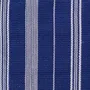 Fabric cushions - Cushion Cover Handwoven | Tsiame royal blue with beige stripes - SOLOKO
