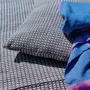 Coussins textile - Housse de coussin tissée à la main | Ability skyblue brown - SOLOKO