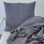 Coussins textile - Housse de coussin tissée à la main | Ability skyblue brown - SOLOKO