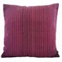 Fabric cushions - Cushion Cover Handwoven | Two is One wine red, pink - SOLOKO