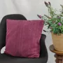 Fabric cushions - Cushion Cover Handwoven | Two is One wine red, pink - SOLOKO