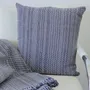 Coussins textile - Housse de coussin tissée à la main | Two is One bleu, beige - SOLOKO