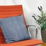 Coussins textile - Housse de coussin tissée à la main | Two is One bleu, beige - SOLOKO