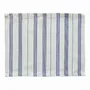Placemats - Handwoven Placemat Napkin | Tsiame Beige Blue Stripes - SOLOKO