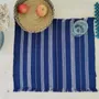 Placemats - Handwoven Placemat Napkin | Tsiame Royal Blue - SOLOKO