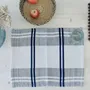 Placemats - Handwoven Placemat Napkin | Anloga Beige Blue - SOLOKO