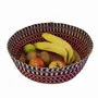Corbeilles - Venyo High - Panier de table tissé | Panier à fruits + à pain | Rouge - SOLOKO