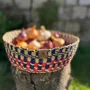 Corbeilles - Venyo Small - Panier de table tissé | Panier de rangement | Rouge - SOLOKO