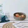Corbeilles - Venyo Small - Panier de table tissé | Panier de rangement | Blue - SOLOKO