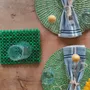 Dessous de plat - Napperon en verre Nunana | Dessous-de-plat | Napperon en Beads | Vert - SOLOKO