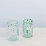 Glass - Linear Drinking Glass | Recycled Glass| Mouthblown Tumbler - SOLOKO