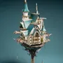 Cadeaux - Fantasy Steam Castle - White/Blue - VCL CORP