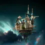Cadeaux - Fantasy Steam Castle - White/Blue - VCL CORP