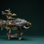 Gifts - Masterpiece Fantasy Airship - Black - VCL CORP