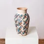 Vases - Small Painted Clay Vase with Dragonflies - HUAKAL