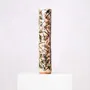 Vases - Multicolor Clay Tube Vase with Dragonflies - HUAKAL