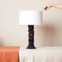 Vases - Blue Glazed Clay Table Lamp - HUAKAL