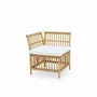 Lawn sofas - Meghan Exterior Modular Dining Bench - SIKA-DESIGN