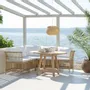 Lawn sofas - Meghan Exterior Modular Dining Bench - SIKA-DESIGN