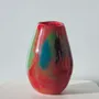 Vases - Glass Vase ROSE | Mouthblown | Recycled Glass | Red Blue Green - SOLOKO