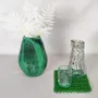 Vases - Glass Vase RAINDROP| Mouthblown | Recycled Glass | Green Black - SOLOKO