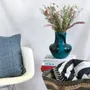 Vases - Glass Vase LOTUS | Mouthblown | Recycled Glass | Blue Black - SOLOKO