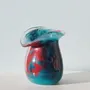 Vases - Glass Vase LILY | Mouthblown | Recycled Glass | Blue Red - SOLOKO