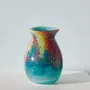 Vases - Glass Vase TULIP| Mouthblown | Recycled Glass | Blue Red Yellow - SOLOKO