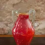 Vases - Vase amphore en verre soufflé, rouge moucheté doré, moyen - ANTHOLOGIST