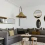 Outdoor hanging lights - Handwoven natural fiber pendant lights – Bohemian chic design - COSYDAR-DECO