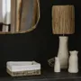 Lampes à poser - Lampe à poser en céramique et fibre naturelle – Style artisanal - COSYDAR-DECO