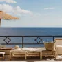 Benches - Wooden Bench with Palm Leaf Weaving – 190 cm | Cosydar Déco - COSYDAR-DECO