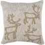 Coussins textile - Housse de coussin brodée Saaga dorée 45x45 cm - PENTIK