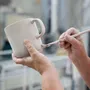 Tasses et mugs - Mug Tuntu Rose Naturel blanc 0,25 l - PENTIK