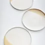 Assiettes au quotidien - Assiette Tuntu Blanc naturel Marron clair 25 cm - PENTIK