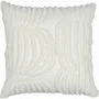 Coussins textile - Housse de coussin capitonnée Vilja Blanc naturel 45x45 cm - PENTIK