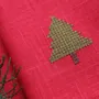 Linge de table textile - Serviette en lin PUNTO CROCE | Sapin de Noël - GIARDINO SEGRETO