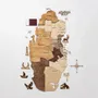 Objets personnalisables - Carte du pays personnalisée - ENJOY THE WOOD