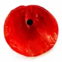 Floral decoration - Medium size red cala flower - CARNEOL GLASS