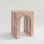 Coffee tables - "BALANCE" PINK MARBLE SIDE TABLE - KIWANO CONCEPT