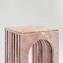 Coffee tables - "BALANCE" PINK MARBLE SIDE TABLE - KIWANO CONCEPT