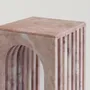 Coffee tables - "BALANCE" PINK MARBLE SIDE TABLE - KIWANO CONCEPT
