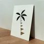 Autres décorations murales - Carte-objet PALMIER- Création OISO® - OISO