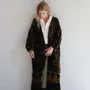 Apparel - Silk velvet printed kimono - SANJANAANDME