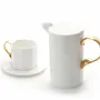 Couverts de service - [ANOTHER CERAMIC] Collection de couverts, porcelaine blanche - ANOTHER CERAMIC