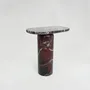 Coffee tables - “BOLD” ROSSO LEVANTO MARBLE SIDE TABLE - KIWANO CONCEPT