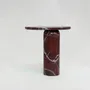 Coffee tables - “BOLD” ROSSO LEVANTO MARBLE SIDE TABLE - KIWANO CONCEPT