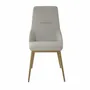 Chairs - Light grey fabric chair - ANGEL CERDÁ