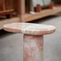 Coffee tables - "BOLD" PINK MARBLE SIDE TABLE - KIWANO CONCEPT